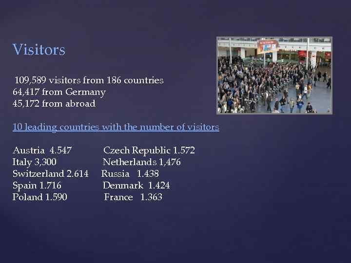 Visitors 109, 589 visitors from 186 countries 64, 417 from Germany 45, 172 from
