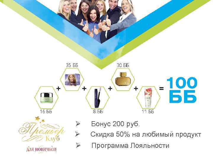 Ø Ø Бонус 200 руб. Скидка 50% на любимый продукт Ø Программа Лояльности Copyright