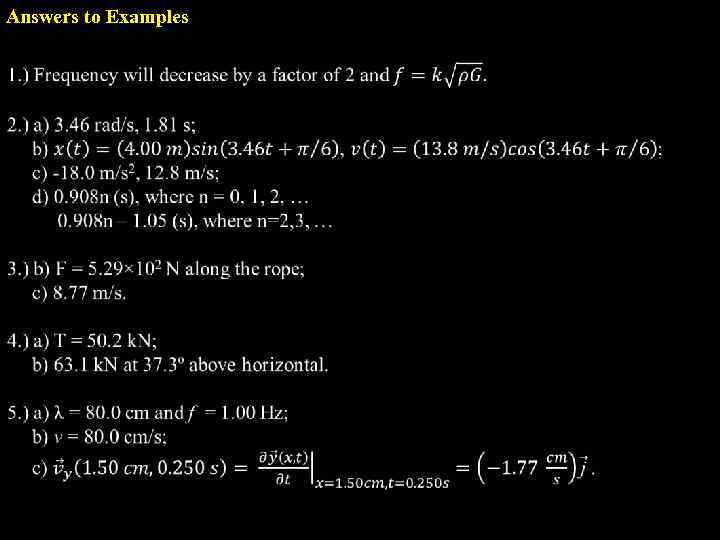 Answers to Examples 