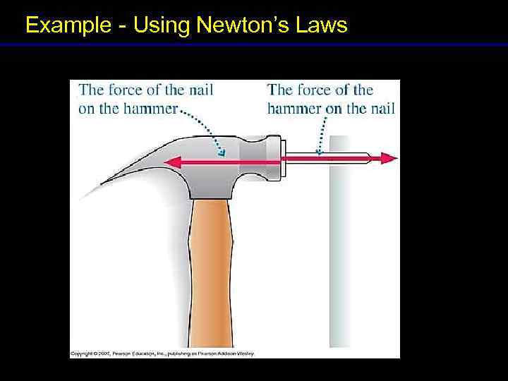  Example - Using Newton’s Laws 13 