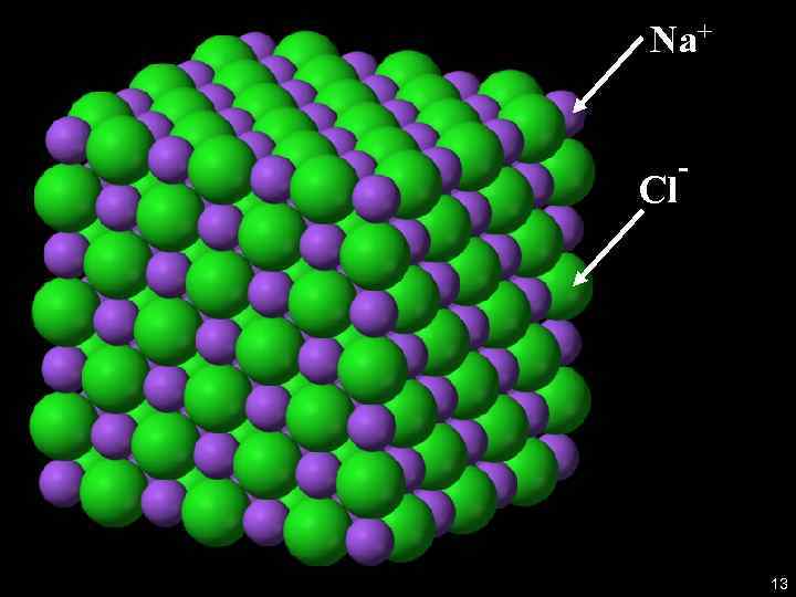 Na+ Cl - 13 