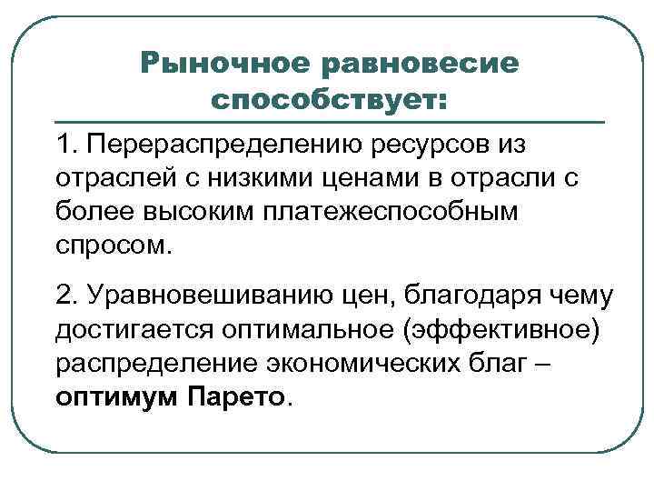 Рыночное предложение ресурсов