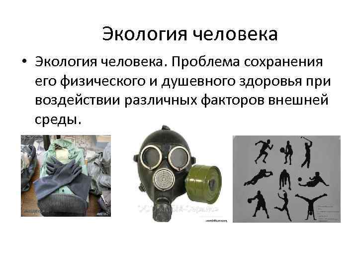 Экология человека • Экология человека. Проблема сохранения его физического и душевного здоровья при воздействии