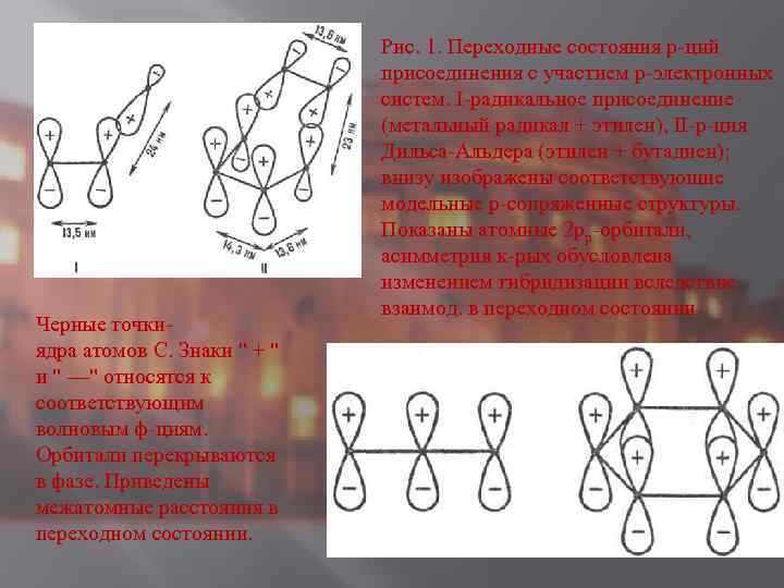 Черные точкиядра атомов С. Знаки 