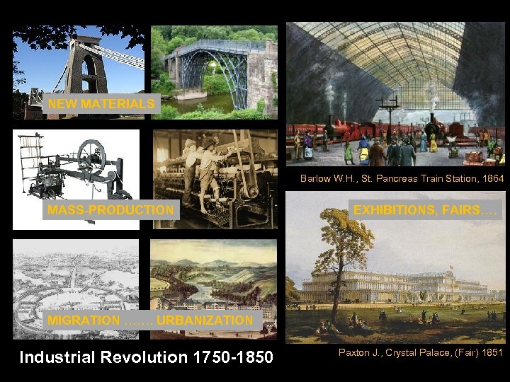 NEW MATERIALS Barlow W. H. , St. Pancreas Train Station, 1864 MASS-PRODUCTION EXHIBITIONS, FAIRS….