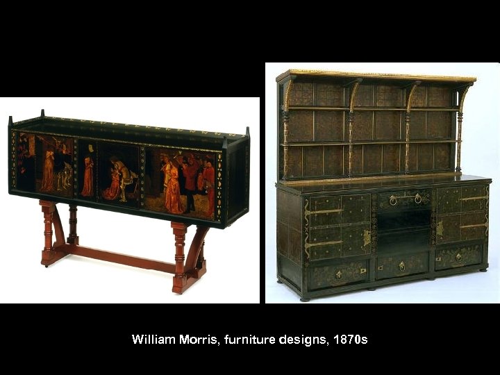 William Morris, furniture designs, 1870 s 