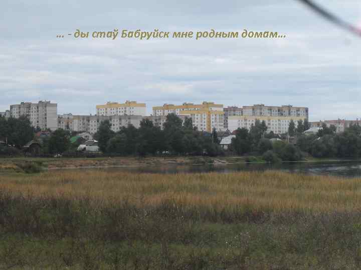 … - ды стаў Бабруйск мне родным домам… 