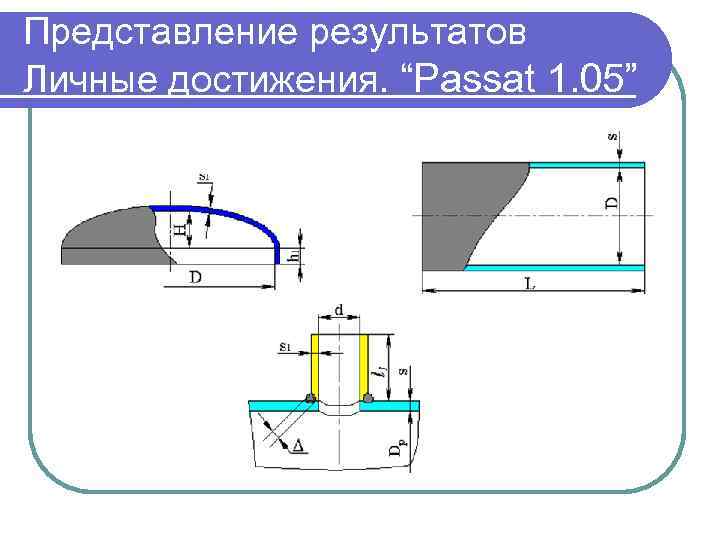 Представление результатов Личные достижения. “Passat 1. 05” 