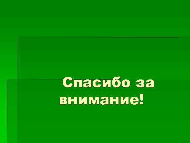 Спасибо за внимание! 