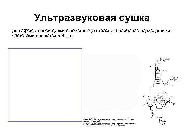 Ультразвуковая сушка для эффективной сушки с помощью ультразвука наиболее подходящими частотами являются 6 -8