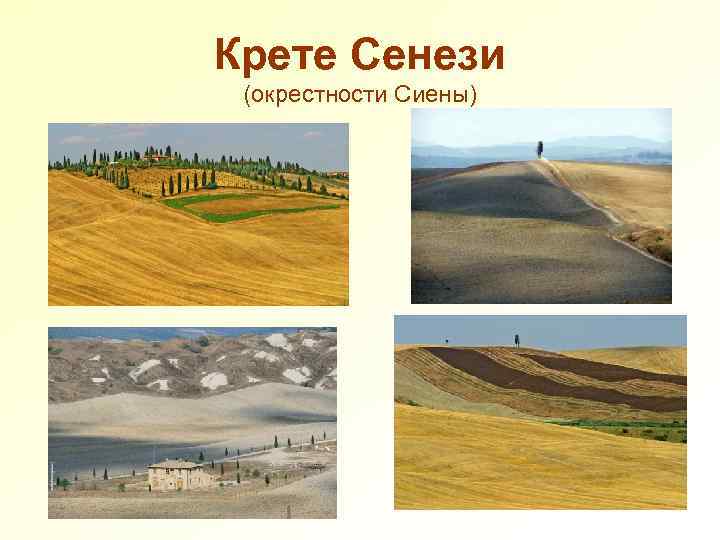 Крете Сенези (окрестности Сиены) 