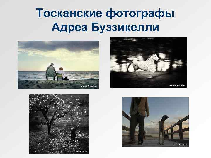 Тосканские фотографы Адреа Буззикелли 