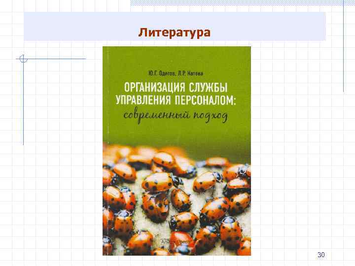 Литература 30 