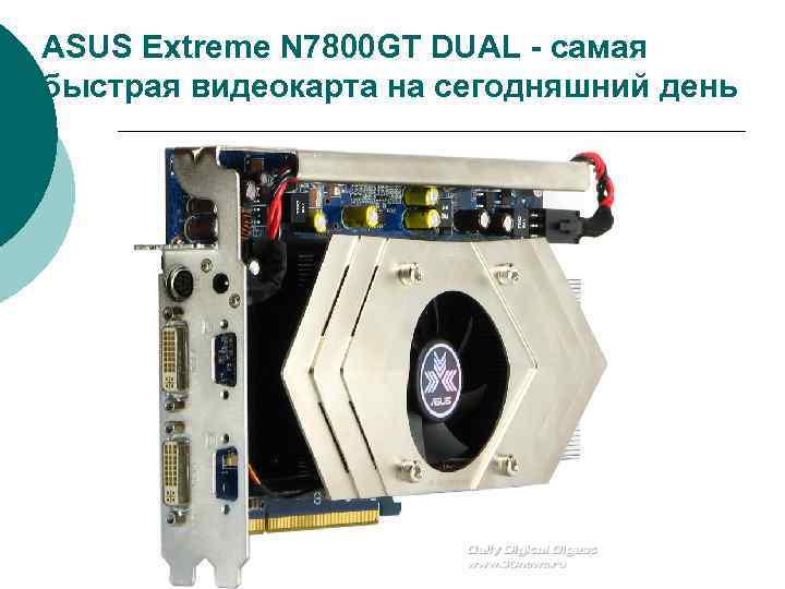 ASUS Extreme N 7800 GT DUAL - самая быстрая видеокарта на сегодняшний день 