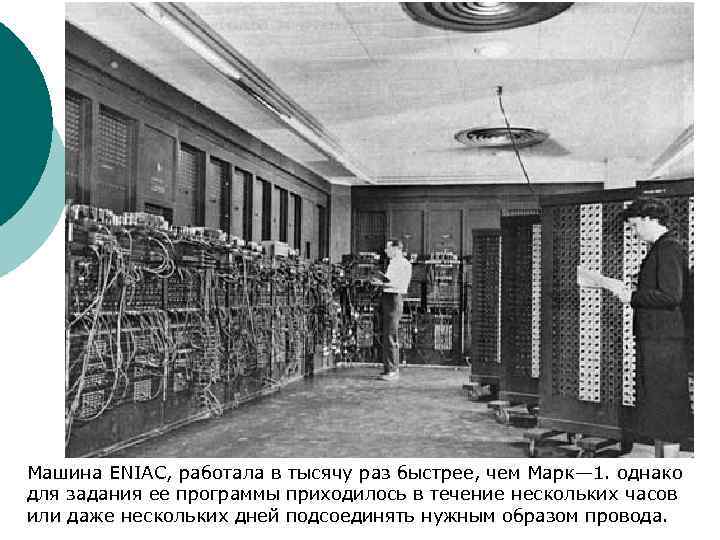 На какой площади располагался первый электронный компьютер eniac яндекс музей