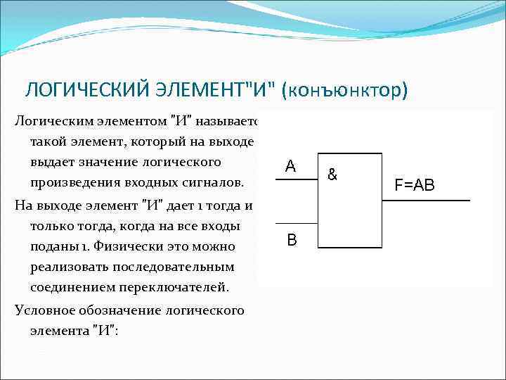 Структурная схема конъюнктор