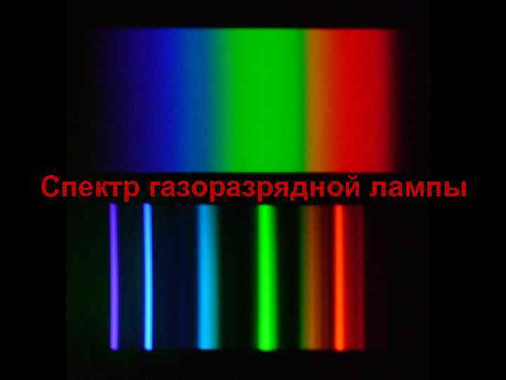 Спектр газоразрядной лампы 
