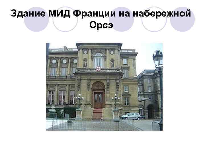 Здание МИД Франции на набережной Орсэ 