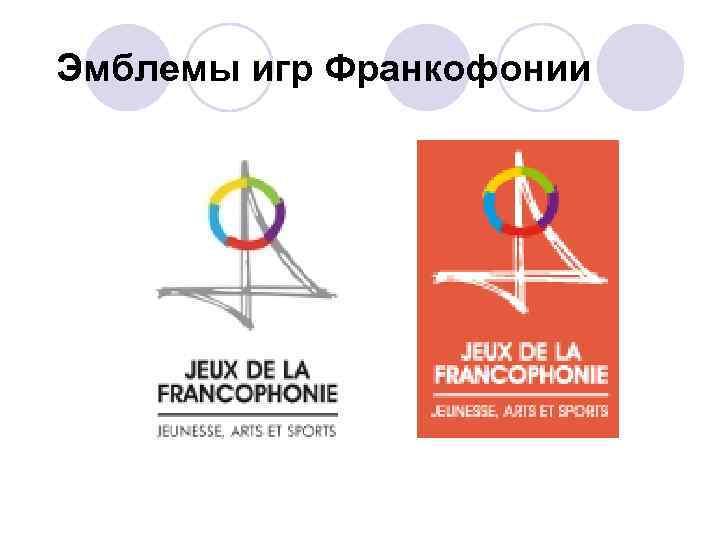 Эмблемы игр Франкофонии 
