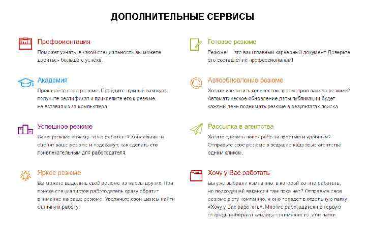 ДОПОЛНИТЕЛЬНЫЕ СЕРВИСЫ 