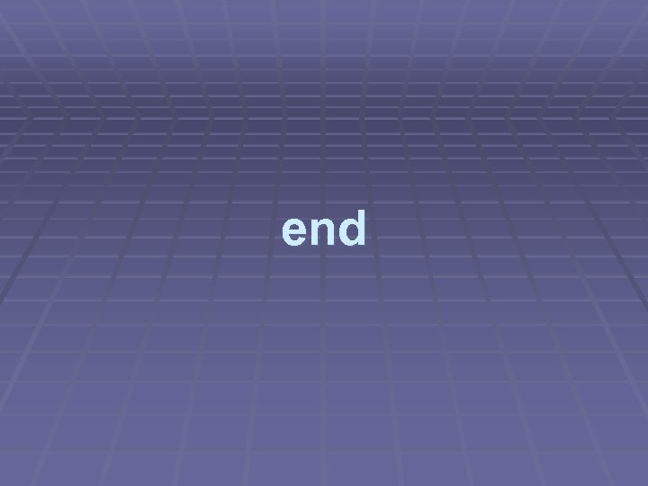 end 
