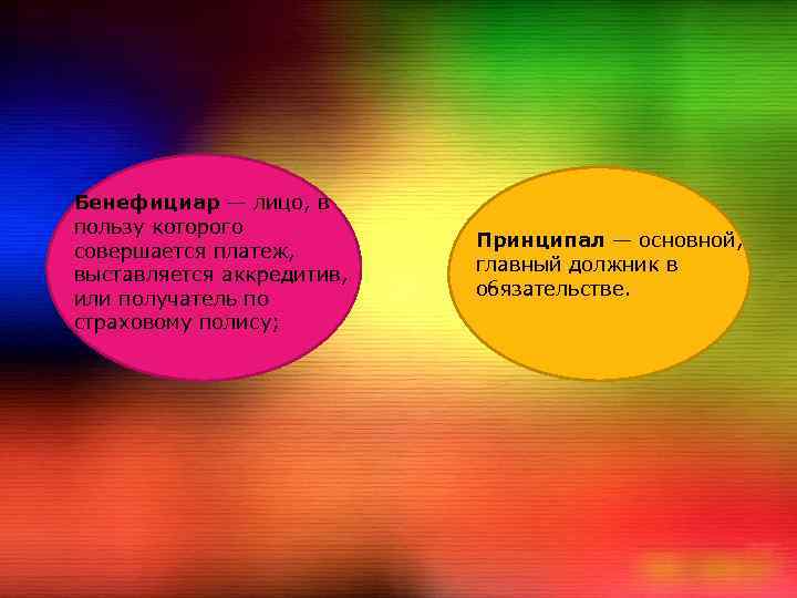 Бенефициар — лицо, в пользу которого совершается платеж, выставляется аккредитив, или получатель по страховому