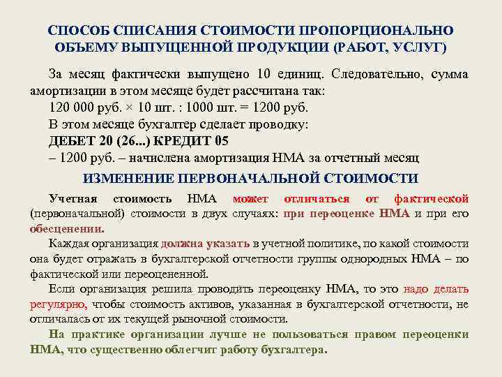 Процесс списания. Способ списания стоимости пропорционально объему работ. Метод списания стоимости пропорционально объему продукции (работ). Способ списания стоимости пропорционально объему продукции (работ). Списание стоимости пропорционально объему продукции (работ)..