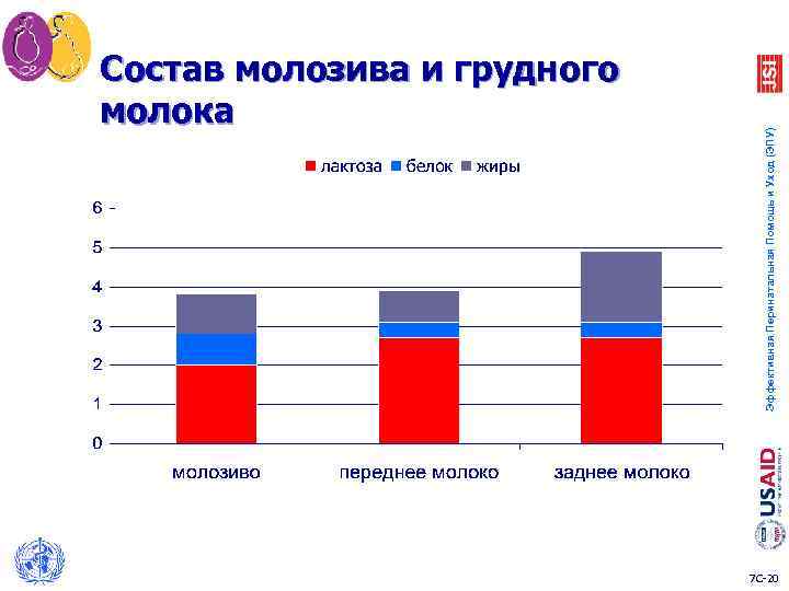 Эффективная Перинатальная Помощь и Уход (ЭПУ) Состав молозива и грудного молока Зрелое молоко 7