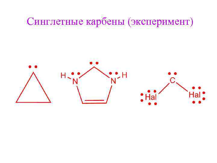 Синглетные карбены (эксперимент) 