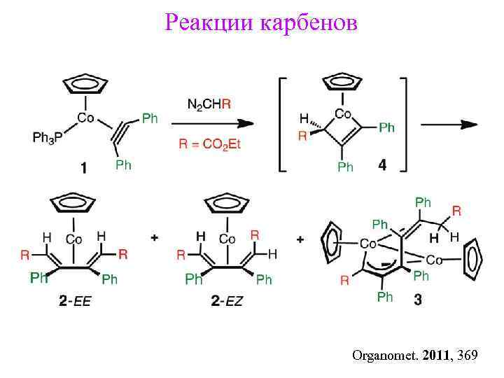 Реакции карбенов Organomet. 2011, 369 