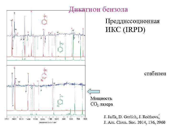 Дикатион бензола Преддиссоционная ИКС (IRPD) стабилен Мощность СО 2 лазера J. Jas ik, D.