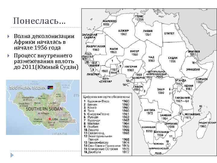 Карта деколонизации европы