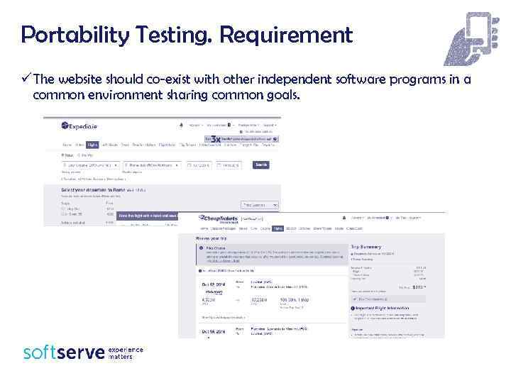 Portability Testing. Requirement ü The website should co-exist with other independent software programs in