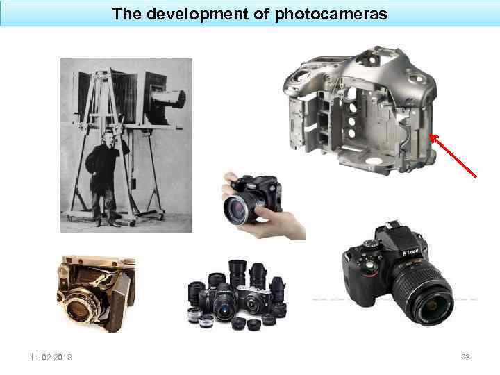 The development of photocameras 11. 02. 2018 23 