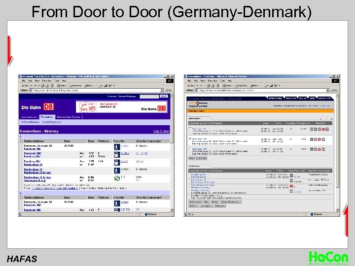 From Door to Door (Germany-Denmark) HAFAS 