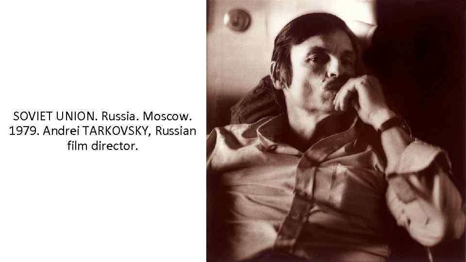 SOVIET UNION. Russia. Moscow. 1979. Andrei TARKOVSKY, Russian film director. 