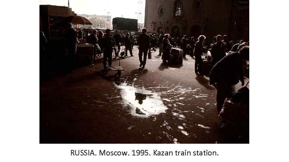 RUSSIA. Moscow. 1995. Kazan train station. 
