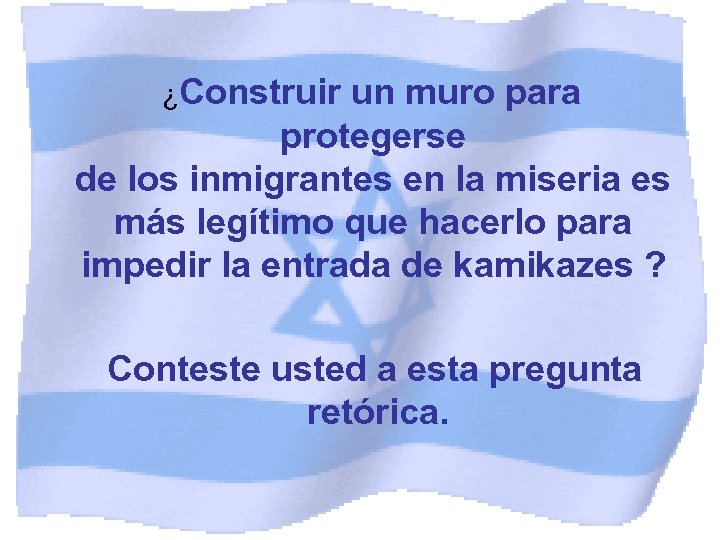 ¿Construir un muro para protegerse de los inmigrantes en la miseria es más legítimo