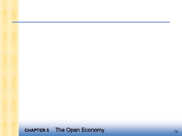 CHAPTER 5 The Open Economy 56 