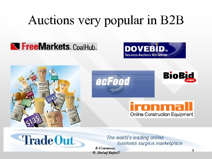 Auctions very popular in B 2 B E-Commerce, © Sheizaf Rafaeli 4 