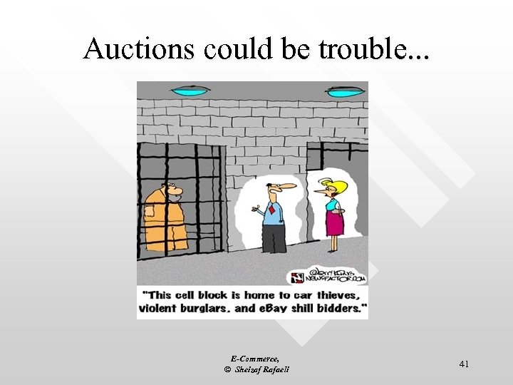 Auctions could be trouble. . . E-Commerce, © Sheizaf Rafaeli 41 