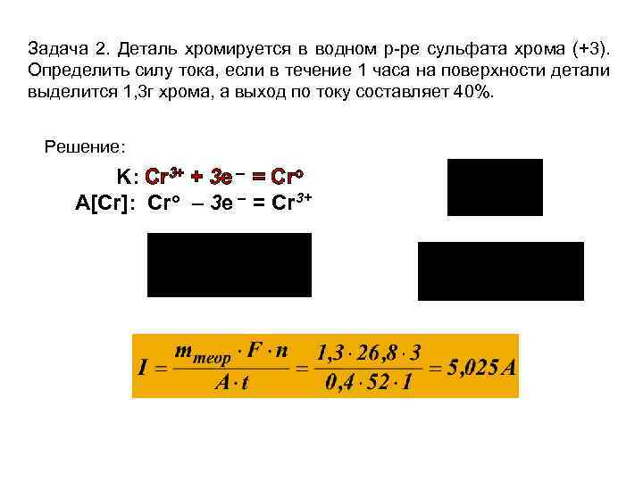 Схема электролиза feso4