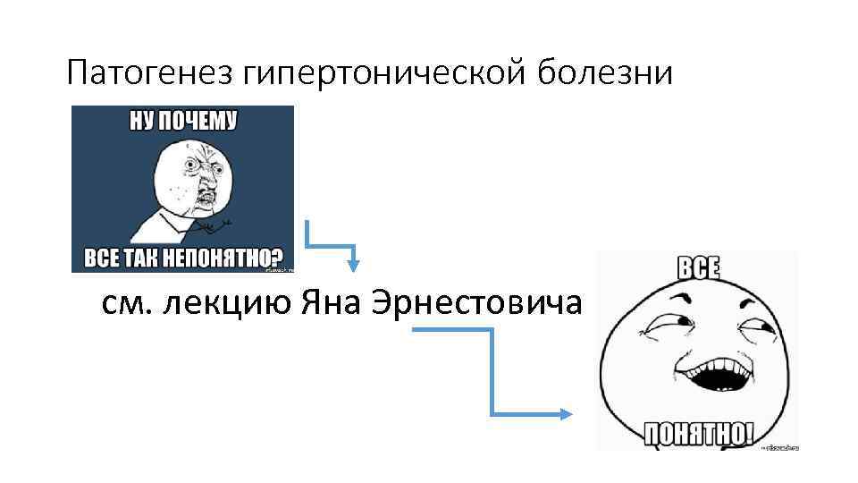 Патогенез гипертонической болезни см. лекцию Яна Эрнестовича 