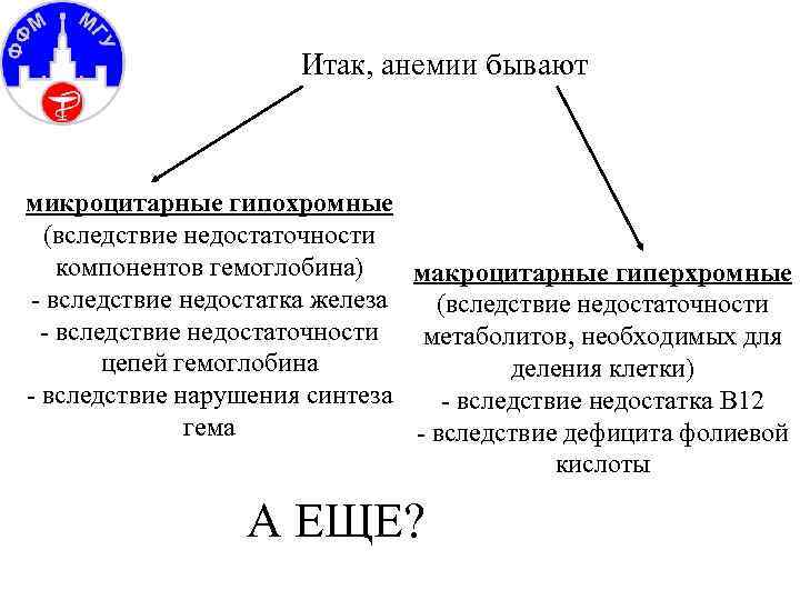 Гипохромные микроцитарные анемии презентация