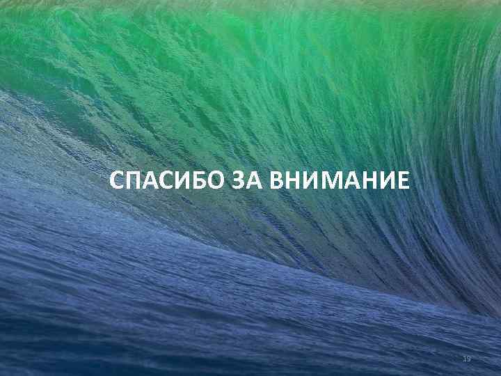 СПАСИБО ЗА ВНИМАНИЕ 19 