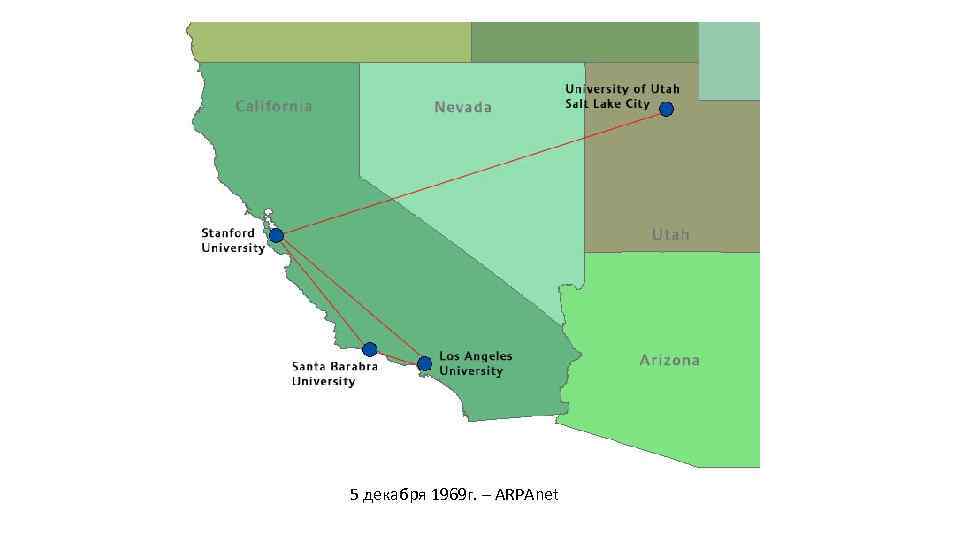 5 декабря 1969 г. – ARPAnet 