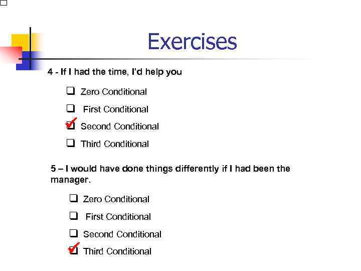 Exercises 4 - If I had the time, I’d help you q Zero Conditional