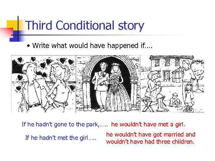 Third Conditional story • Write what would have happened if…. If he hadn’t gone