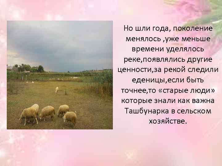 Но шли года, поколение менялось , уже меньше времени уделялось реке, появлялись другие ценности,