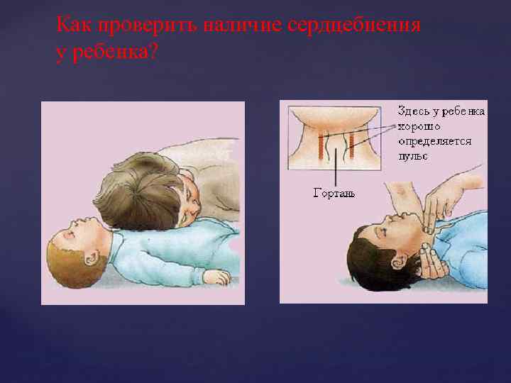 Как проверить наличие сердцебиения у ребенка? 